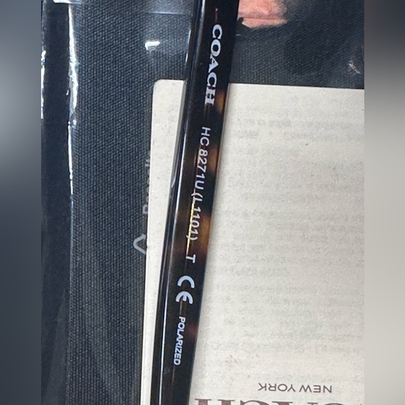 😎COACH- Geometric Sunglasses, Dark Tortoise, Preowned - Picture 9 of 13